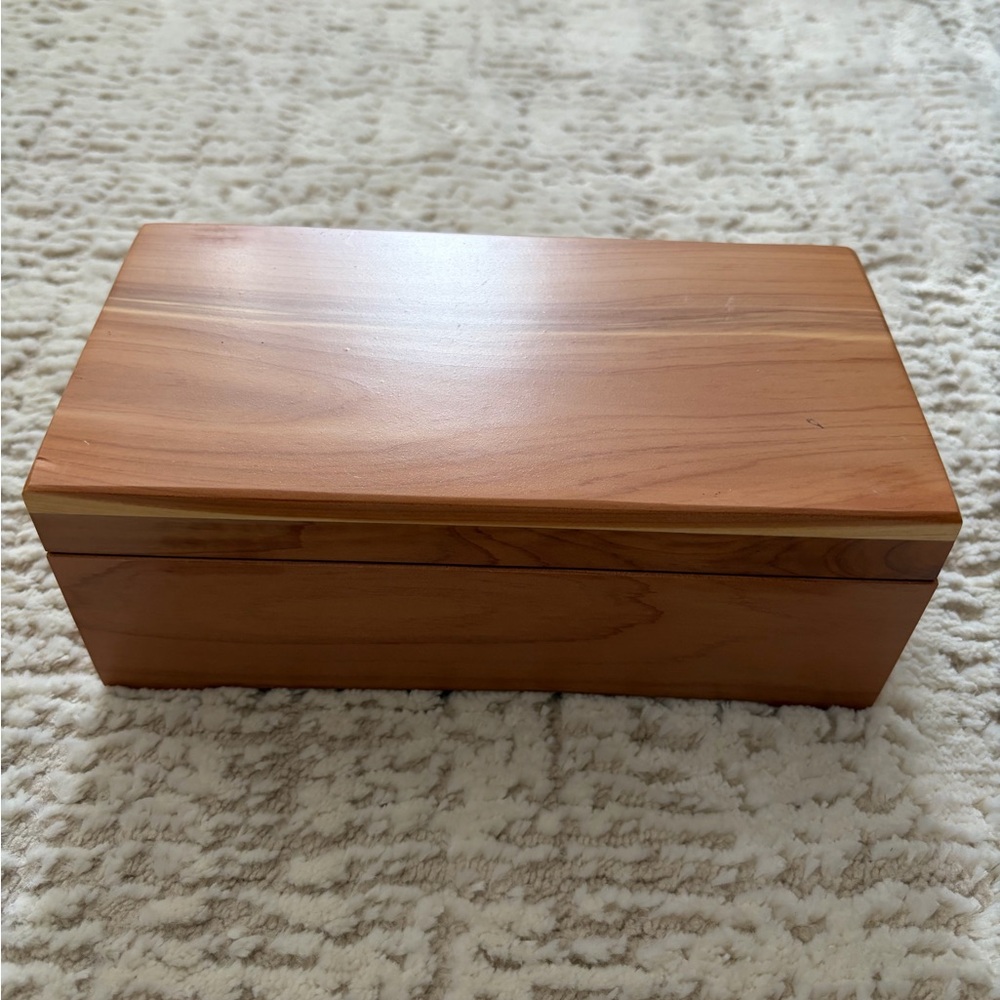 New Handmade wooden jewelry or keepsake box